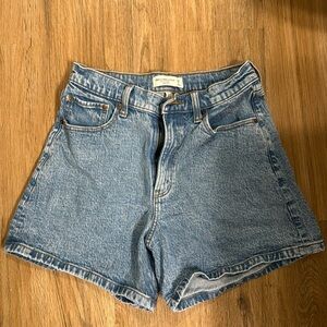 Abercrombie and Fitch-Curve Love Dad Short High Rise Shorts